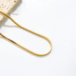 Vedenkestävä hypoallerginen kullattu kaulakoru