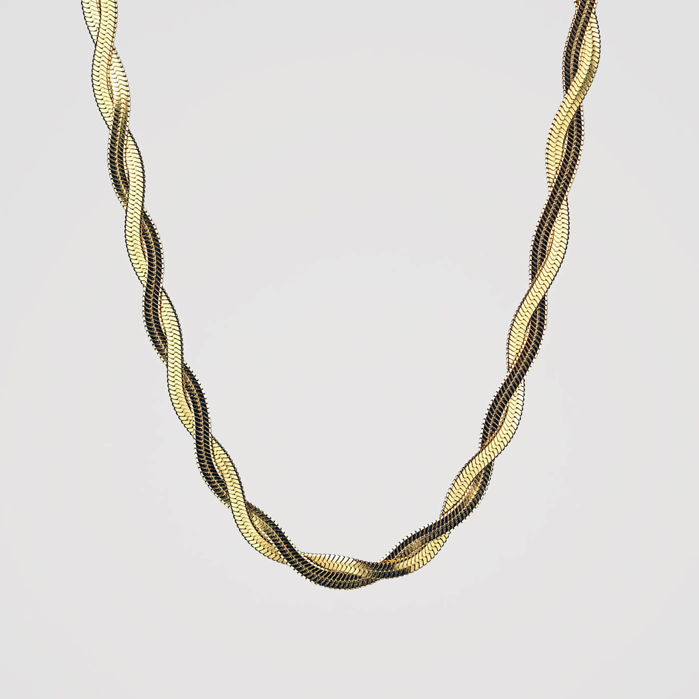 Kullattu vedenkestävä serpent kaulakoru tuotekuva