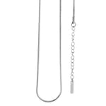 Ivy waterproof necklace in stainless steel on a clean white background