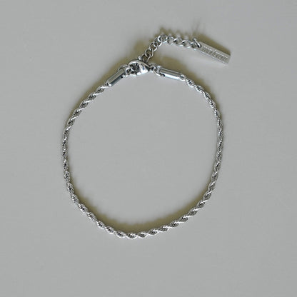 Unisex Rope Chain hopean värinen-setti